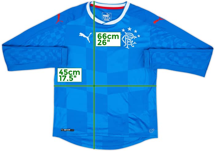 2016-18 Rangers Home L/S Shirt #11 - 10/10 - (L.Boys)