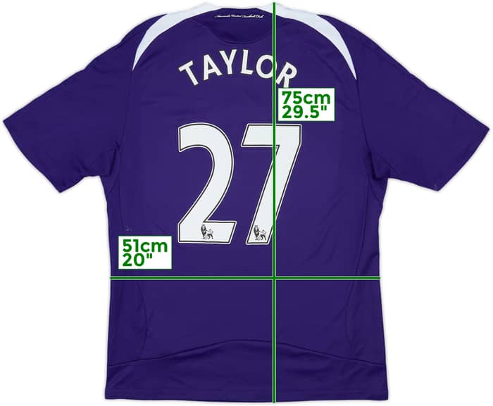2008-09 Newcastle Away Shirt Taylor #27 - 7/10 - (M)