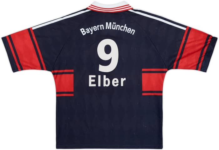 1997-99 Bayern Munich Home Shirt Elber #9 - 7/10 - (Y)