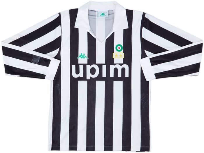 1991-92 Juventus Home L/S Shirt #9 - 4/10 - (M)