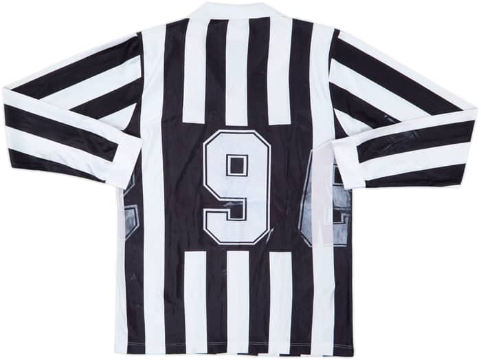 1991-92 Juventus Home L/S Shirt #9 - 4/10 - (M)
