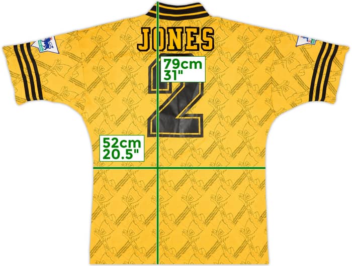 1994-96 Liverpool Third Shirt Jones #2 - 9/10 - (M/L)