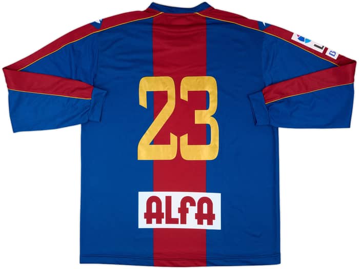 2008-10 Eibar Match Issue Home L/S Shirt #23
