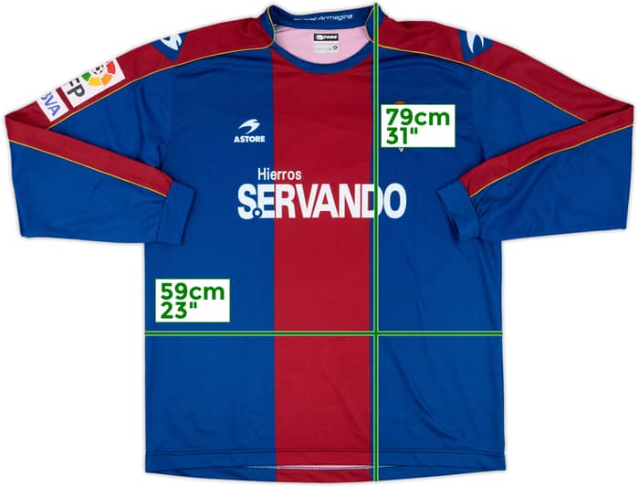 2008-10 Eibar Match Issue Home L/S Shirt #23