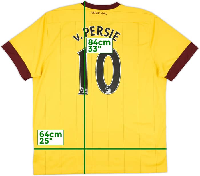 2010-13 Arsenal Away Shirt V.Persie #10 - 7/10 - (XXL)