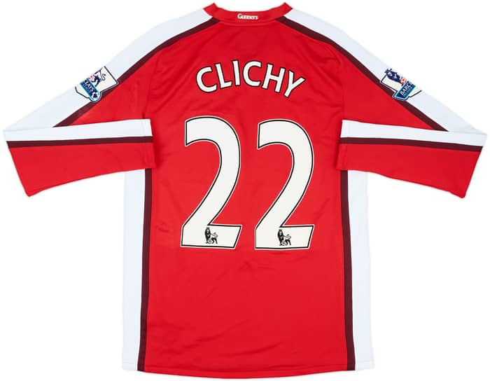 2008-10 Arsenal Home L/S Shirt Clichy #22 - 10/10 - (S)