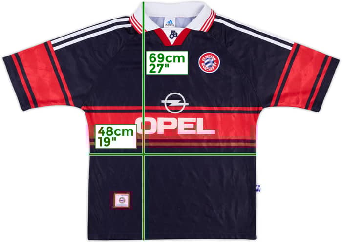 1997-99 Bayern Munich Home Shirt - 8/10 - (XL.Boys)