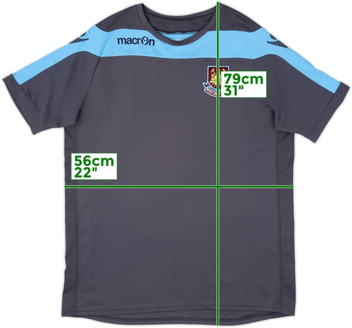 2012-13 West Ham Macron Training Shirt - 9/10 - (L)