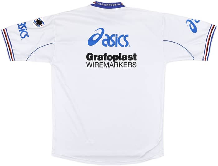 2001-02 Sampdoria Asics Training Shirt - 8/10 - (XL)