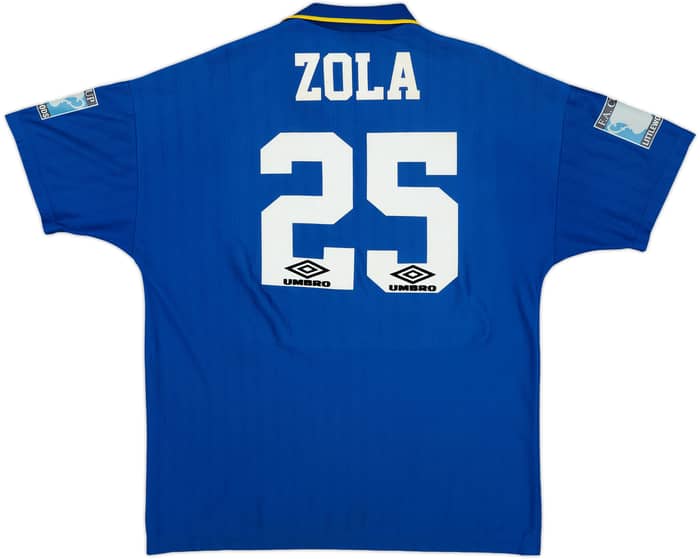1995-97 Chelsea 'FA Cup Final' Home Shirt Zola #25 - 6/10 - (XL)