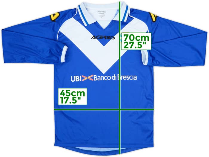 2015-16 Brescia Home L/S Shirt #14 - 8/10 - (S)