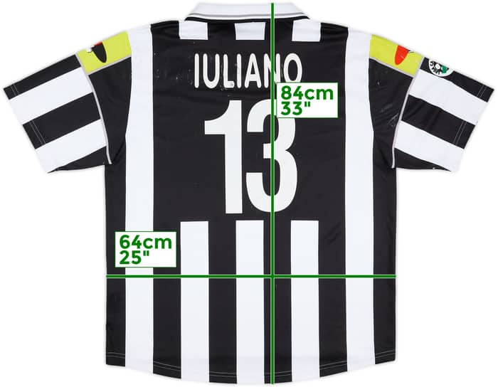 2000-01 Juventus Match Issue Home Shirt Iuliano #13