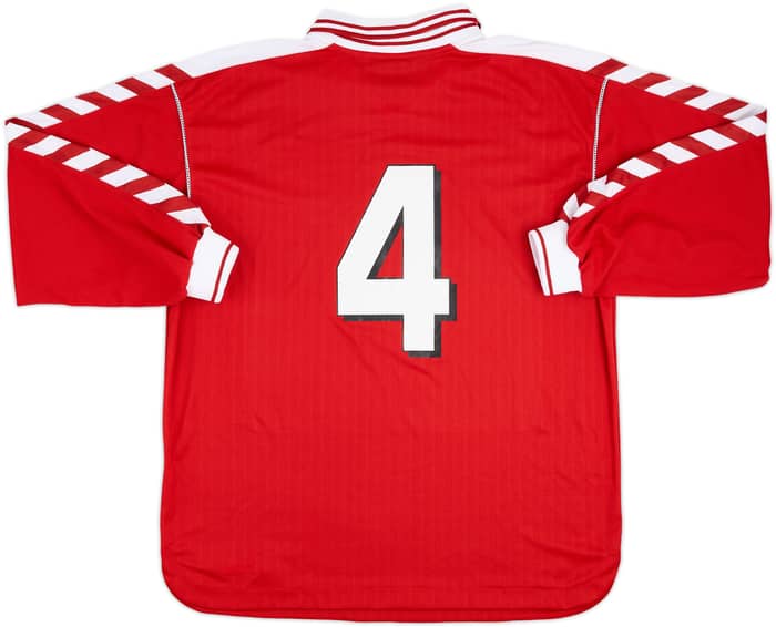 1999 Denmark Match Worn Home L/S Shirt #4 (Hogh)