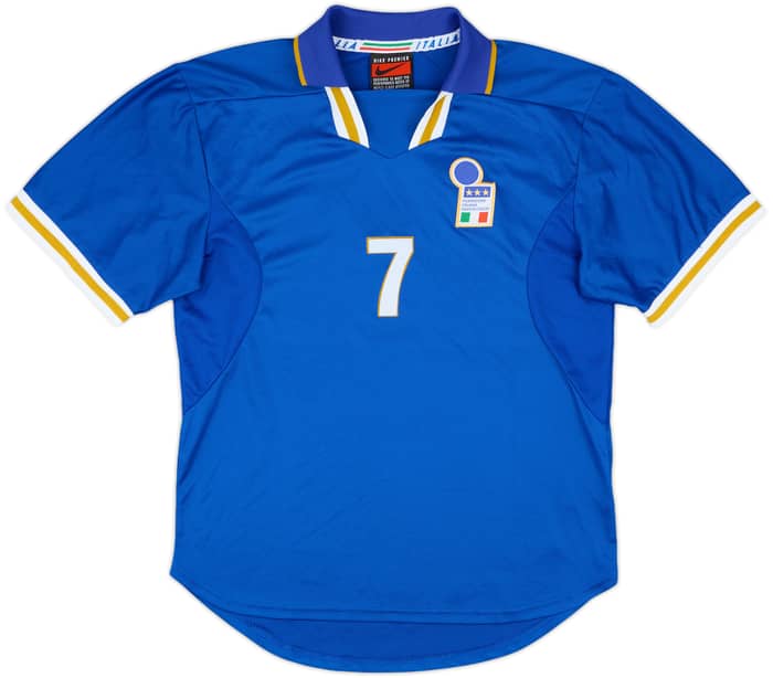 1996-97 Italy Match Issue Home Shirt #7