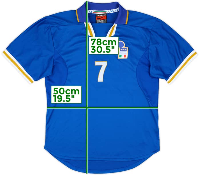 1996-97 Italy Match Issue Home Shirt #7