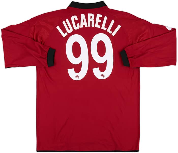2005-06 Livorno Match Issue Home L/S Shirt Lucarelli #99