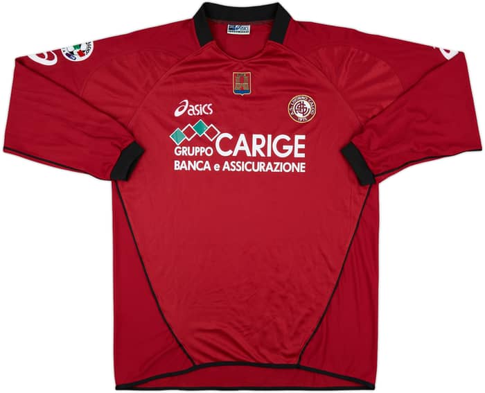 2005-06 Livorno Match Issue Home L/S Shirt Lucarelli #99