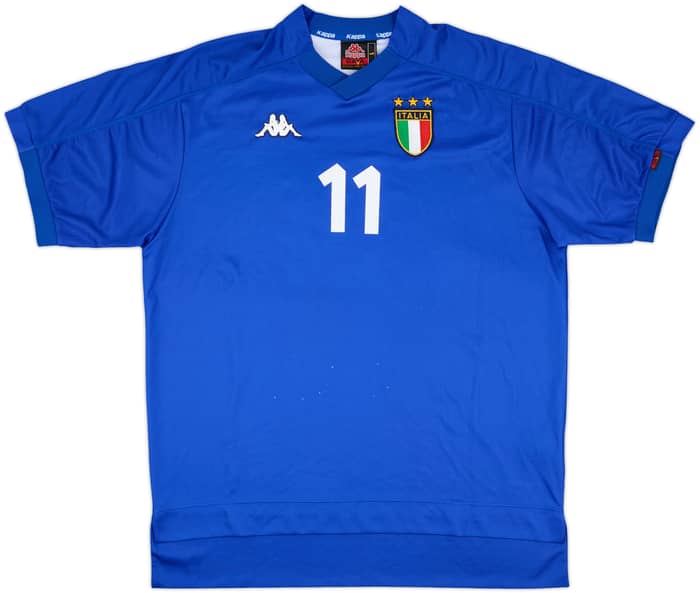 1999 Italy Match Issue Home Shirt #11 (Di Francesco)