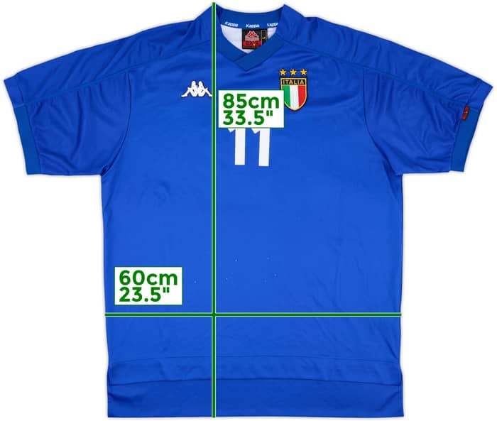 1999 Italy Match Issue Home Shirt #11 (Di Francesco)