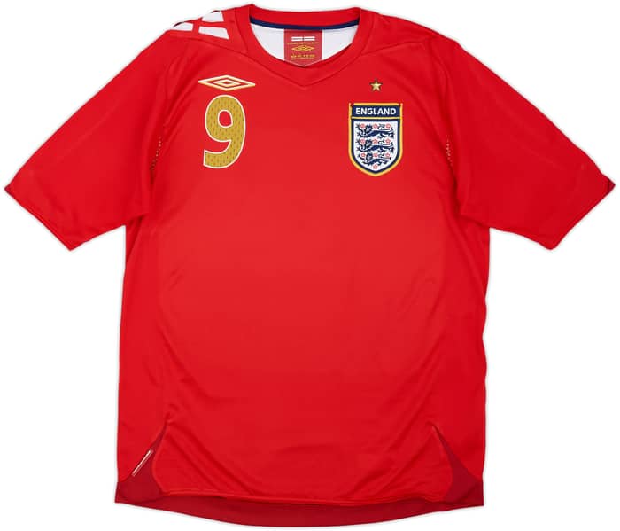 2006-08 England Away Shirt Rooney #9 - 6/10 - (M)