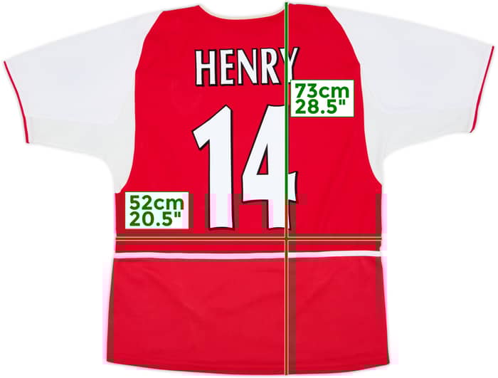 2002-04 Arsenal Home Shirt Henry #14 - 8/10 - (M)