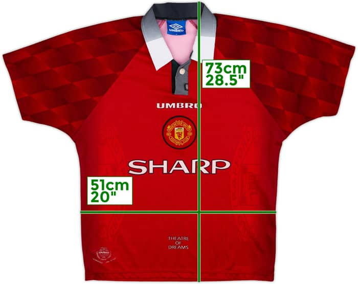 1996-98 Manchester United Home Shirt - 5/10 - (M)