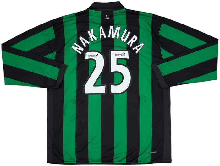 2006-08 Celtic Away L/S Shirt Nakamura #25 - 8/10 - (XXL)