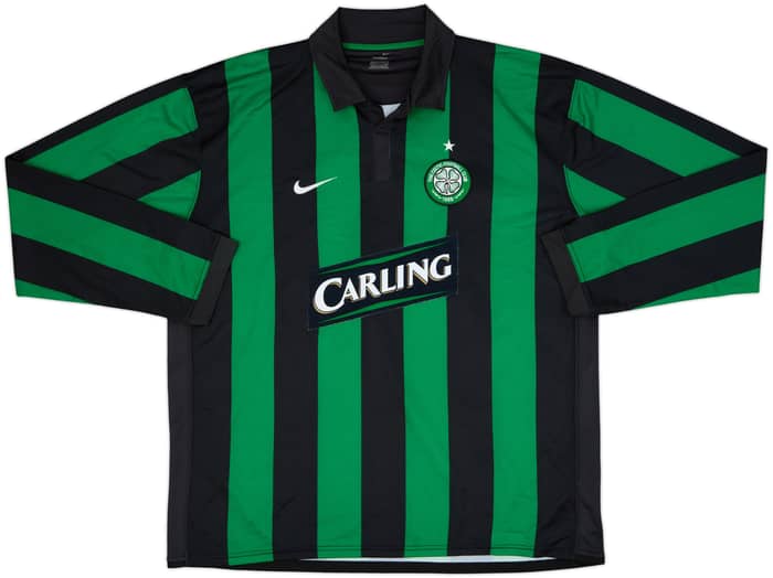 2006-08 Celtic Away L/S Shirt Nakamura #25 - 8/10 - (XXL)