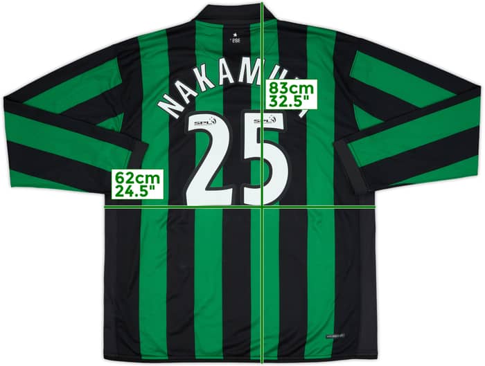 2006-08 Celtic Away L/S Shirt Nakamura #25 - 8/10 - (XXL)
