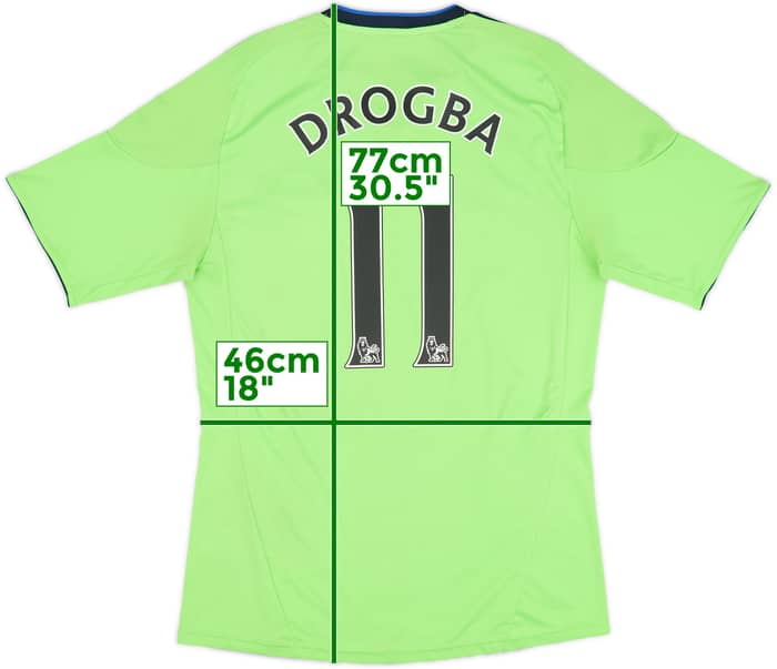 2010-11 Chelsea Tercera Camiseta Drogba #11 - 6/10 - (M)