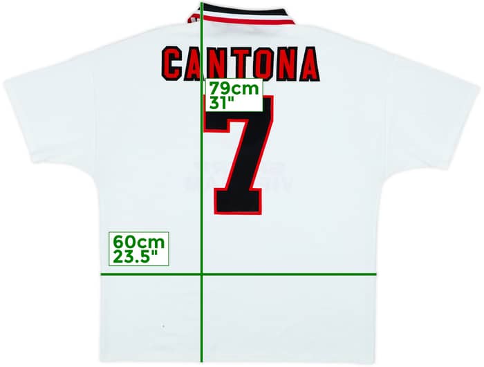 1996-97 Manchester United Away Shirt Cantona #7 - 7/10 - (XXL)