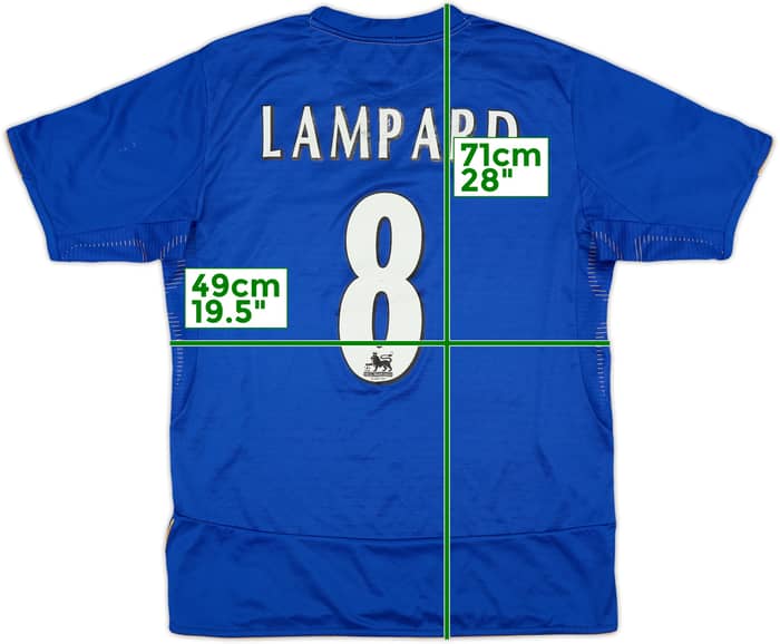 2005-06 Chelsea Centenary Home Shirt Lampard #8 - 6/10 - (M)