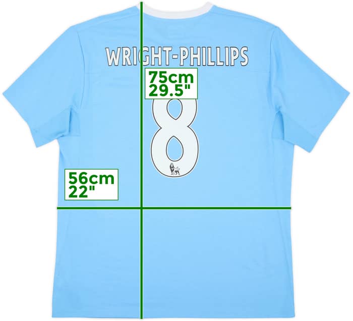 2009-10 Manchester City Home Shirt Wright-Phillips #8 - 10/10 - (L)