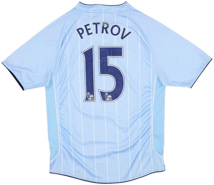 2007-08 Manchester City Home Shirt Petrov #15 - 5/10 - (M)
