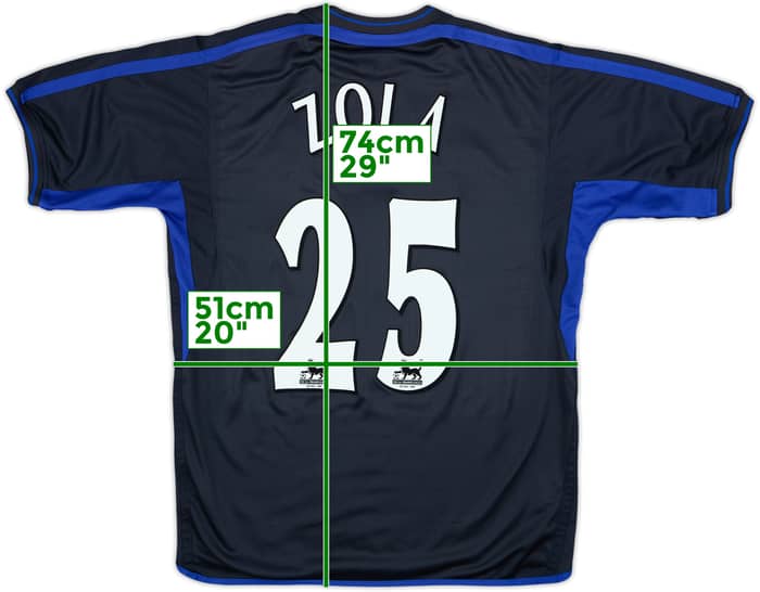 2002-04 Chelsea Away Shirt Zola #25 - 8/10 - (L)