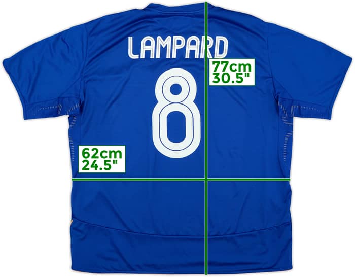 2005-06 Chelsea Centenary Home Shirt Lampard #8 - 9/10 - (3XL)