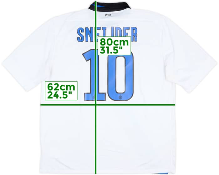 2011-12 Inter Milan Away Shirt Sneijder #10 - 8/10 - (XXL)