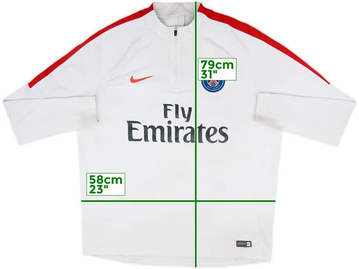 2016-17 Paris Saint-Germain Nike 1/4 Zip Drill Top - 4/10 - (XL)