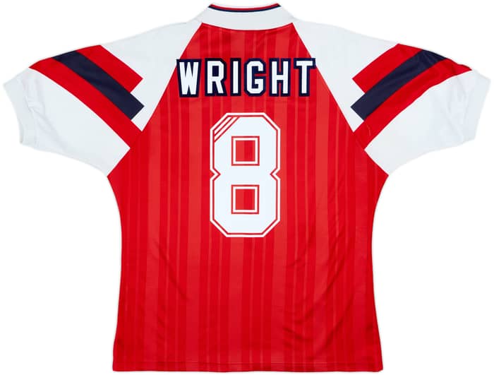 1992-94 Arsenal Home Shirt Wright #8 - 6/10 - (M/L)