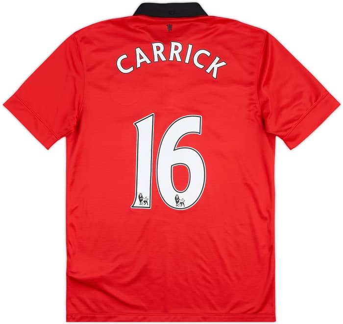 2013-14 Manchester United Home Shirt Carrick #16 - 6/10 - (M)