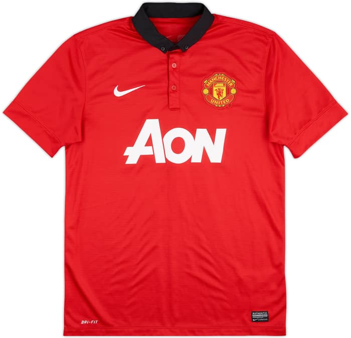 2013-14 Manchester United Home Shirt Carrick #16 - 6/10 - (M)