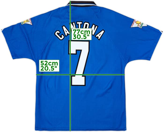 1996-98 Manchester United Third Shirt Cantona #7 - 6/10 - (L)