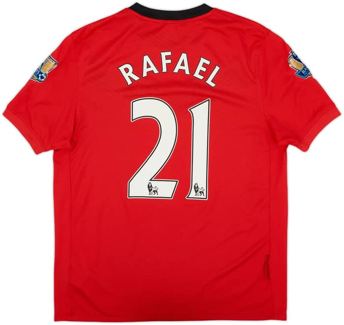 2009-10 Manchester United Home Shirt Rafael #21 - 9/10 - (M)