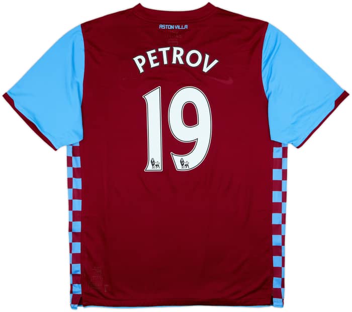 2010-11 Aston Villa Player Issue Home Shirt Petrov #19 - 9/10 - (XXL)