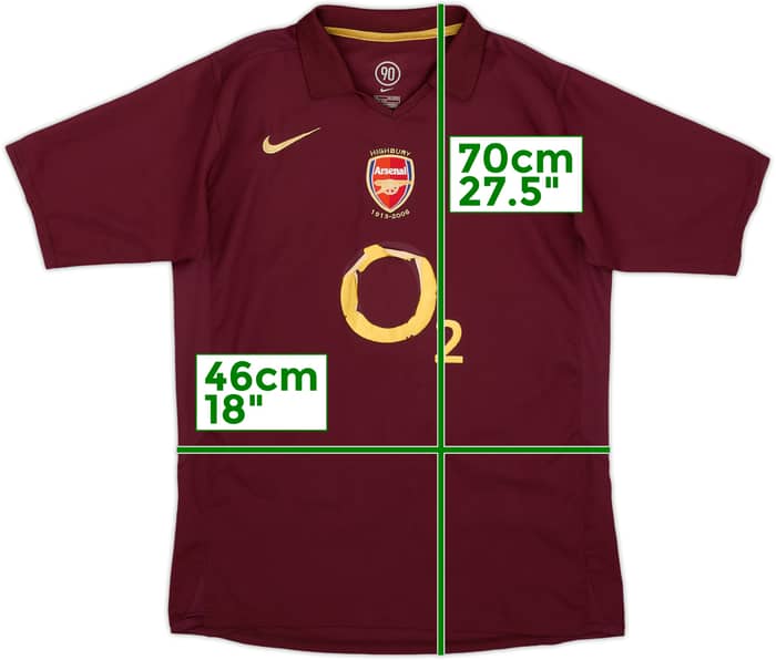 2005-06 Arsenal Home Shirt - 4/10 - (XL.Boys)