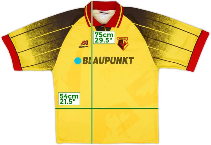1995-96 Watford Home Shirt - 8/10 - (L)