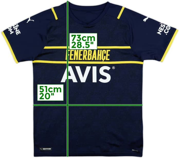 2021-22 Fenerbahce Third Shirt - 8/10 - (M)
