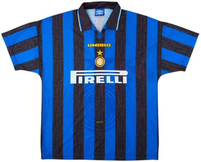 1996-97 Inter Milan Home Shirt Zanetti #4 - 8/10 - (XL)