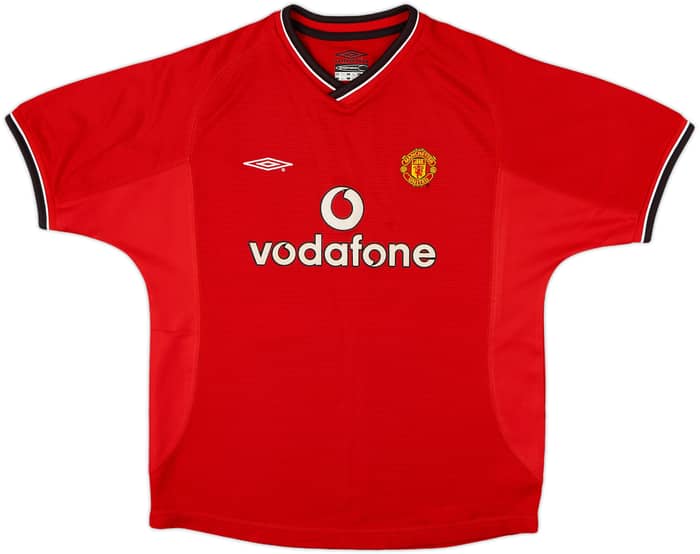 2000-02 Manchester United Home Shirt - 9/10 - (L.Boys)