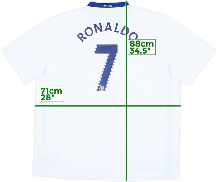 2008-10 Manchester United Away Shirt Ronaldo #7 - 8/10 - (3XL)